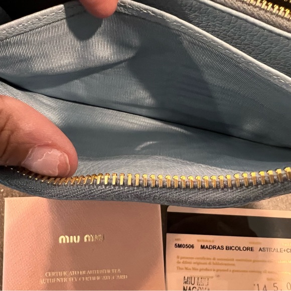 EUC Miu Miu zippy wallet - Picture 8 of 10